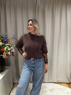 Fleur - Fluffy trui - bruin