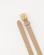Bien - Leren riem gouden gesp - taupe