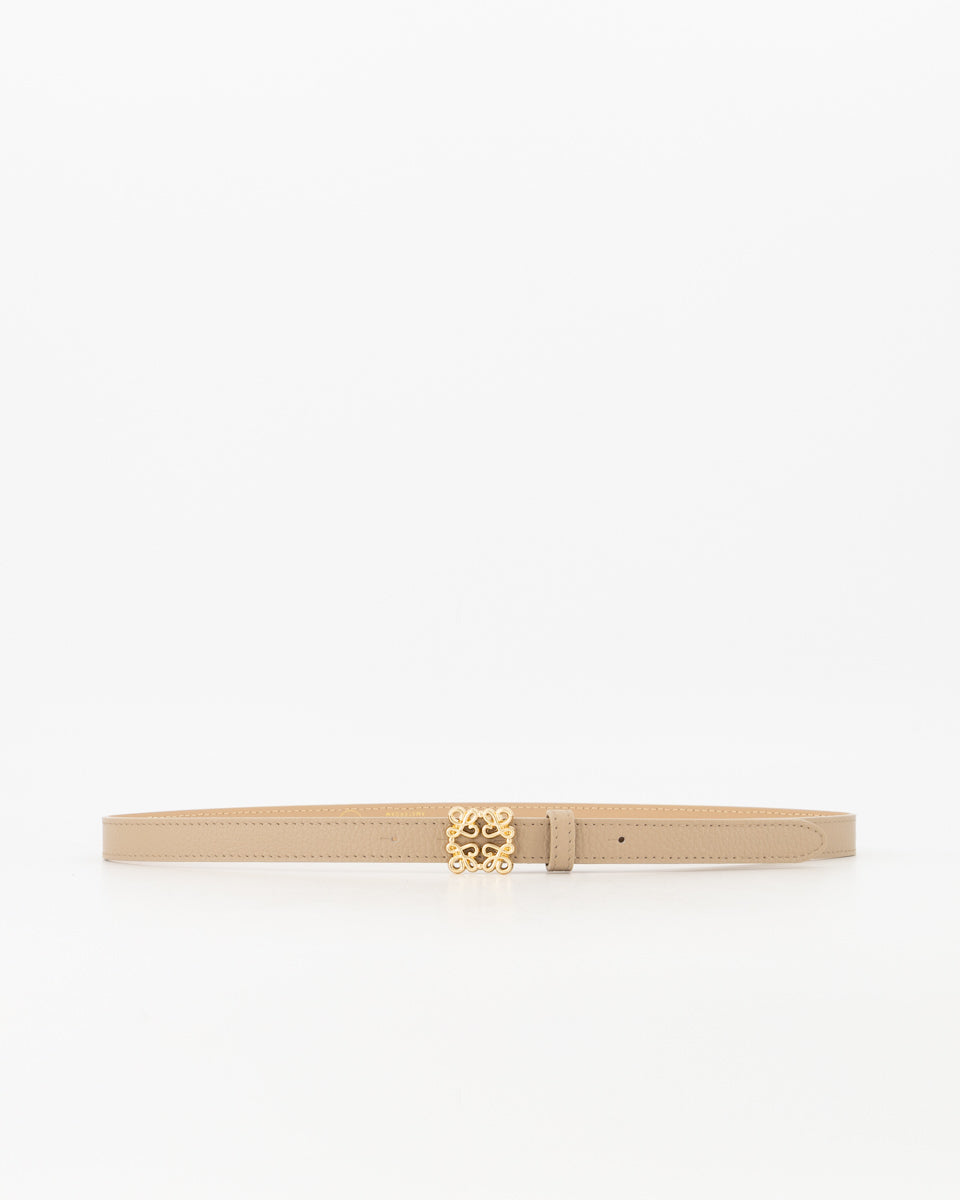 Bien - Leren riem gouden gesp - taupe