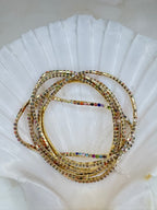 Lilou - Armband set glitter goud - multi
