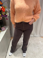 Susan - Jeans Queen Hearts glitter - bruin