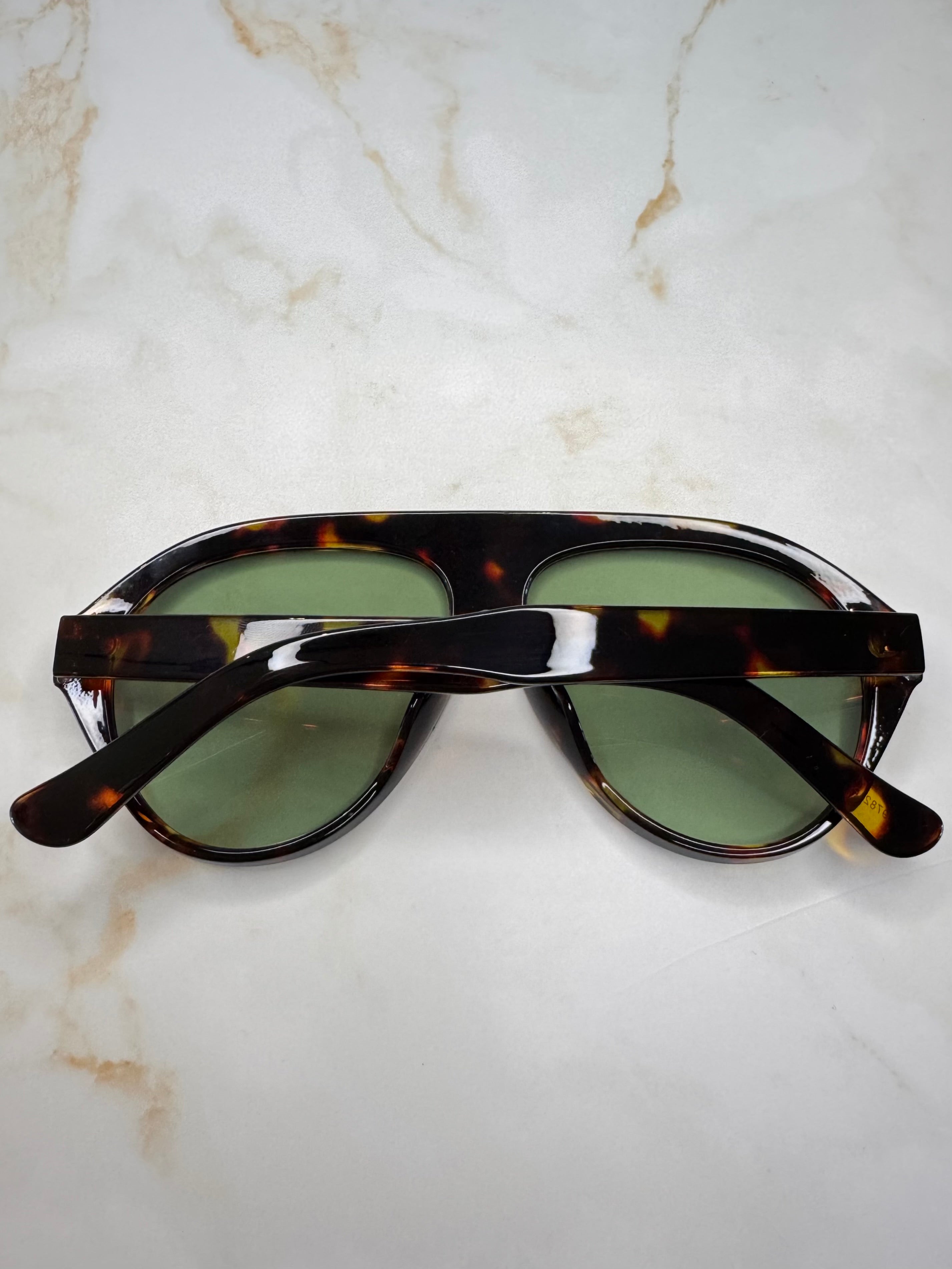 Chloé - Zonnebril - bruin/groen