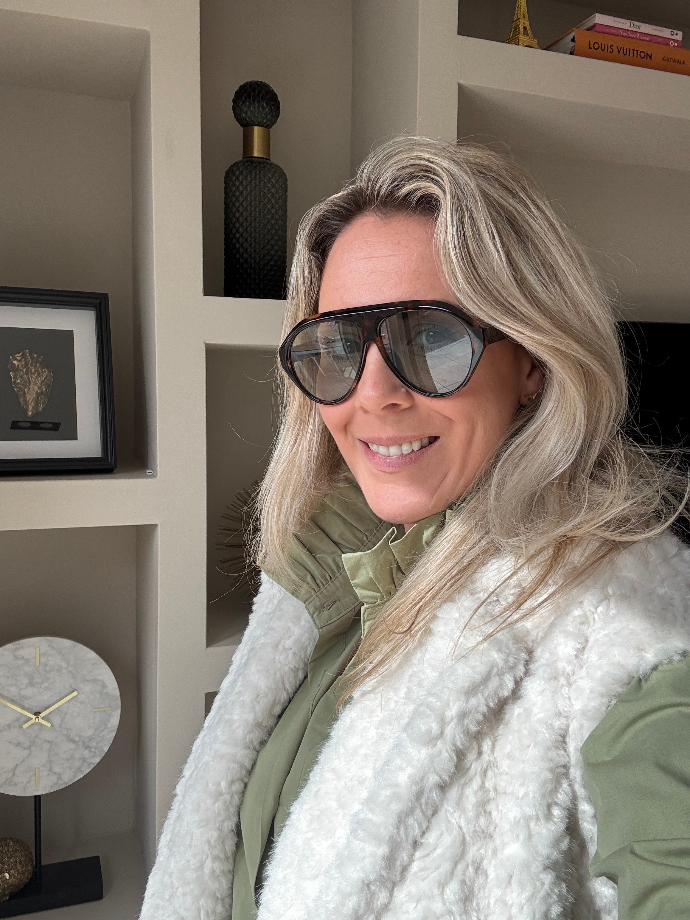 Chloé - Zonnebril - bruin/groen