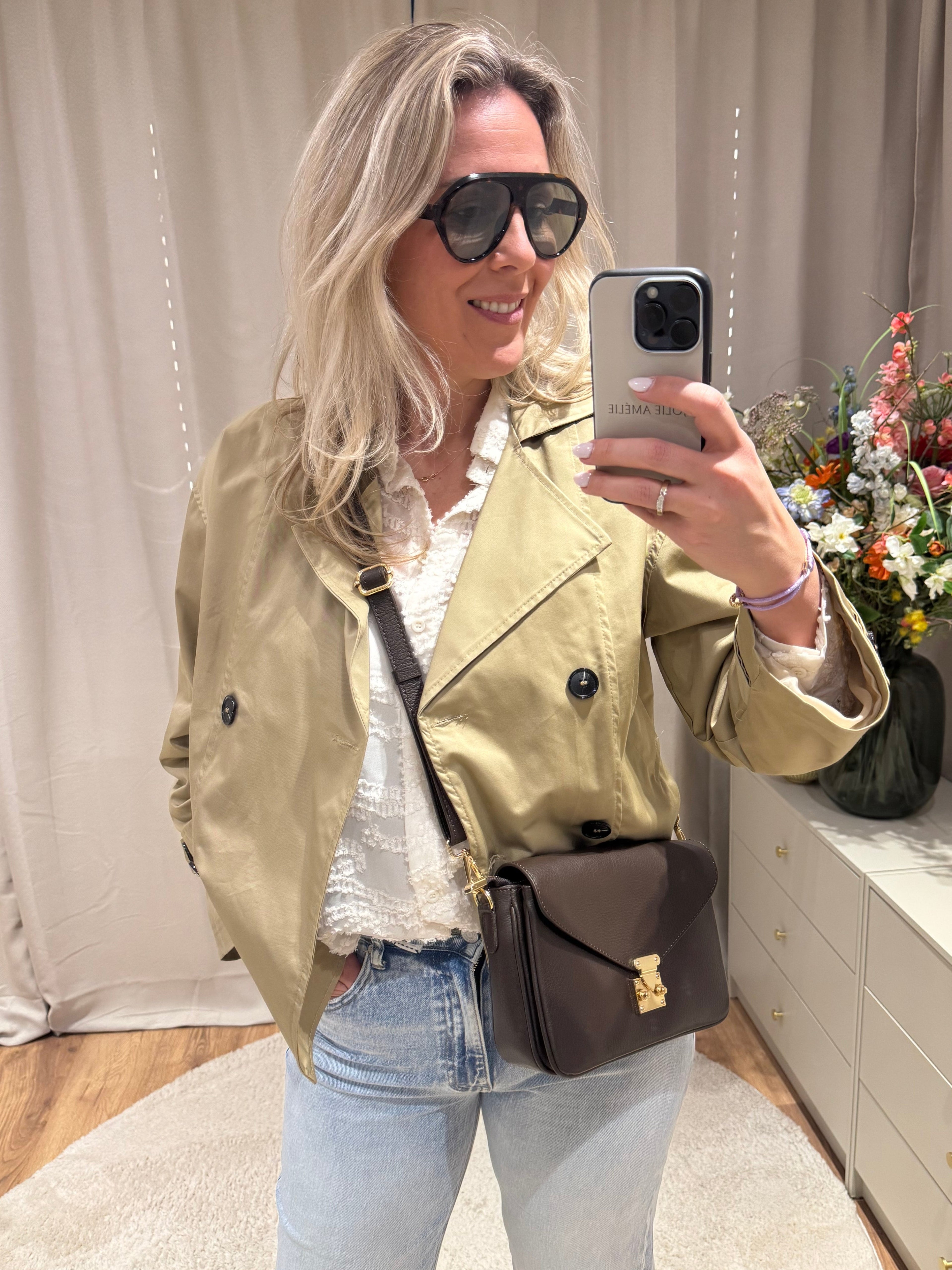 Chloé - Zonnebril - bruin/groen