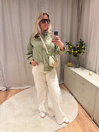 Helene - Jeans wide leg - ecru