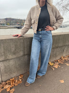 Joni - Baggy jeans Queen Hearts - midblue