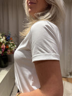 Claire - Basis t-shirt korte mouw - wit