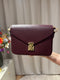 Esther - Leren tas gouden sluiting - burgundy