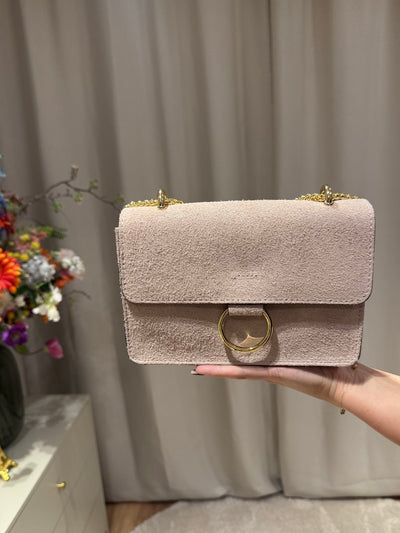 Feline - Suède tas gouden ring - oudroze