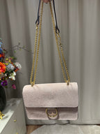 Feline - Suède tas gouden ring - oudroze