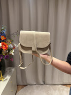 Flora - Suede tas - beige