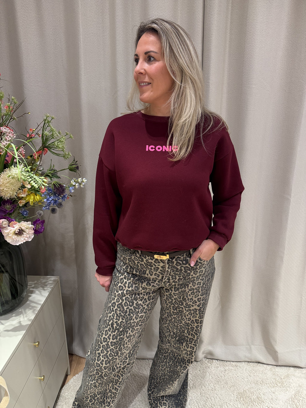 Marlous - Sweater Iconic - burgundy