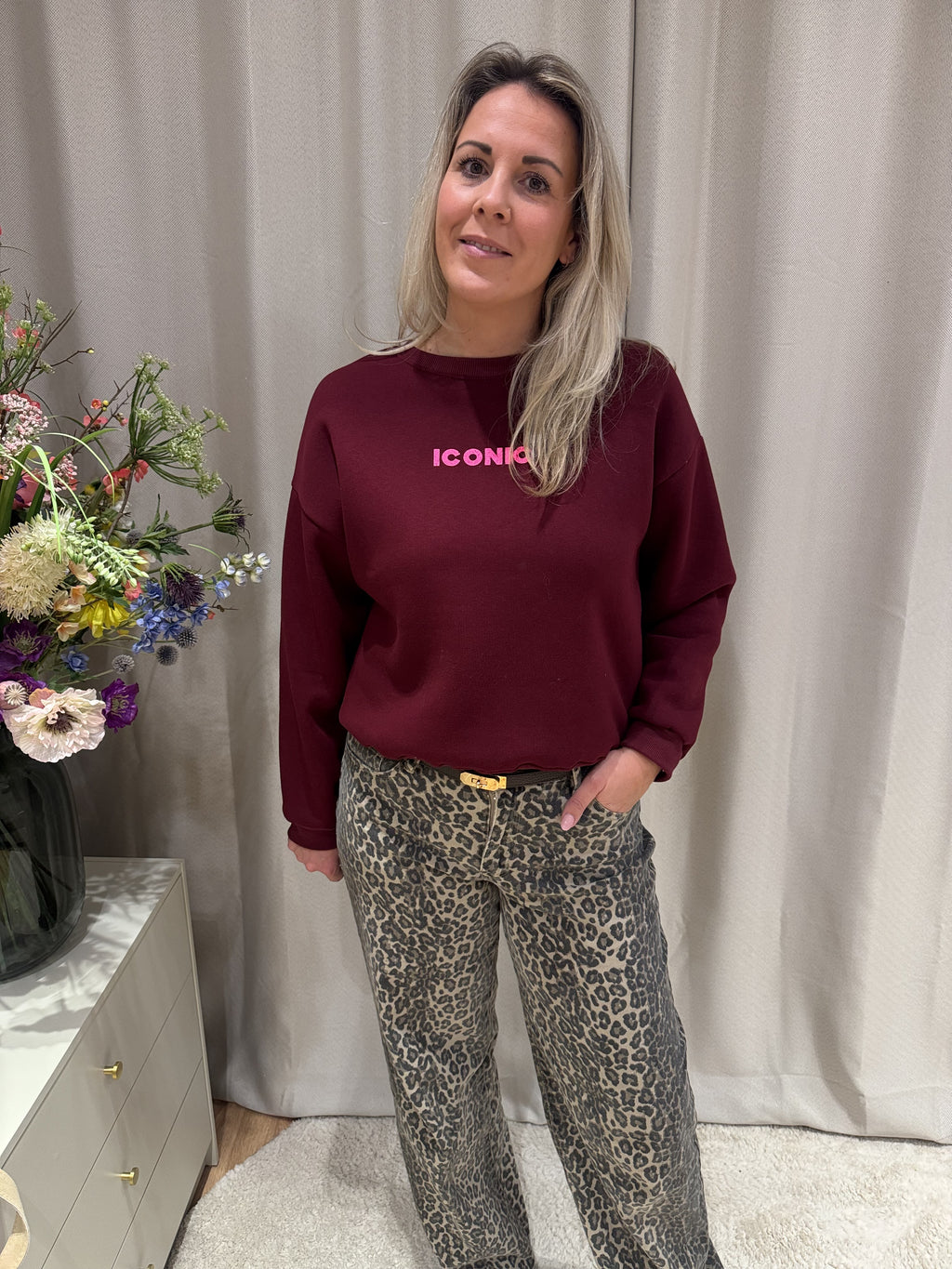 Marlous - Sweater Iconic - burgundy