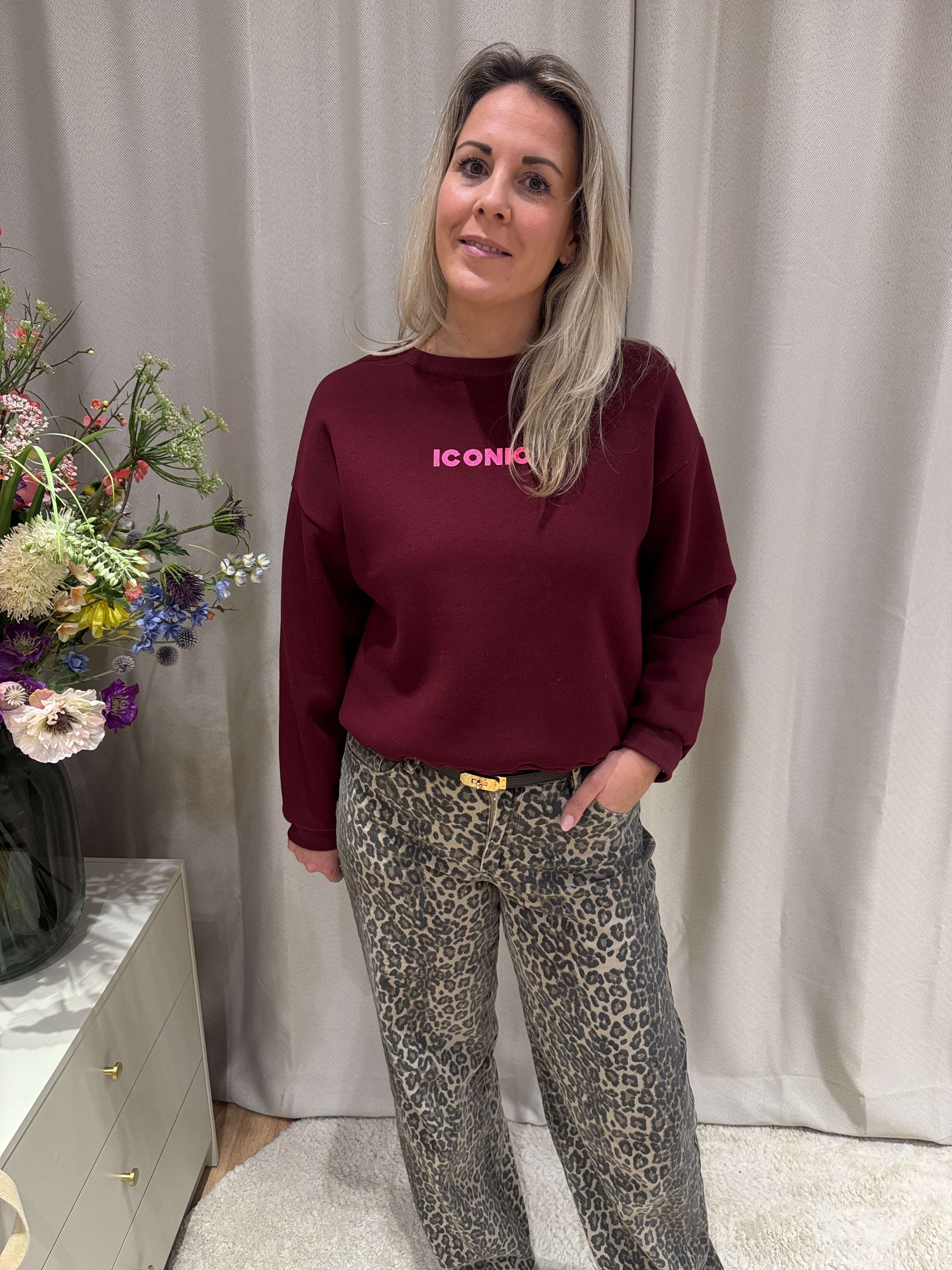 Marlous - Sweater Iconic - burgundy