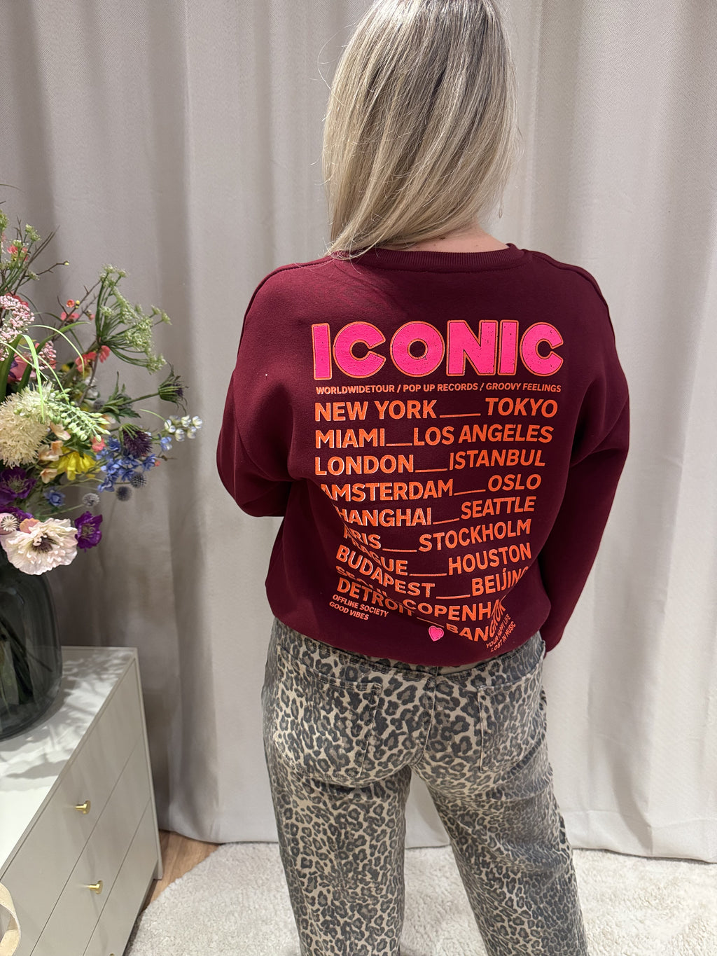 Marlous - Sweater Iconic - burgundy