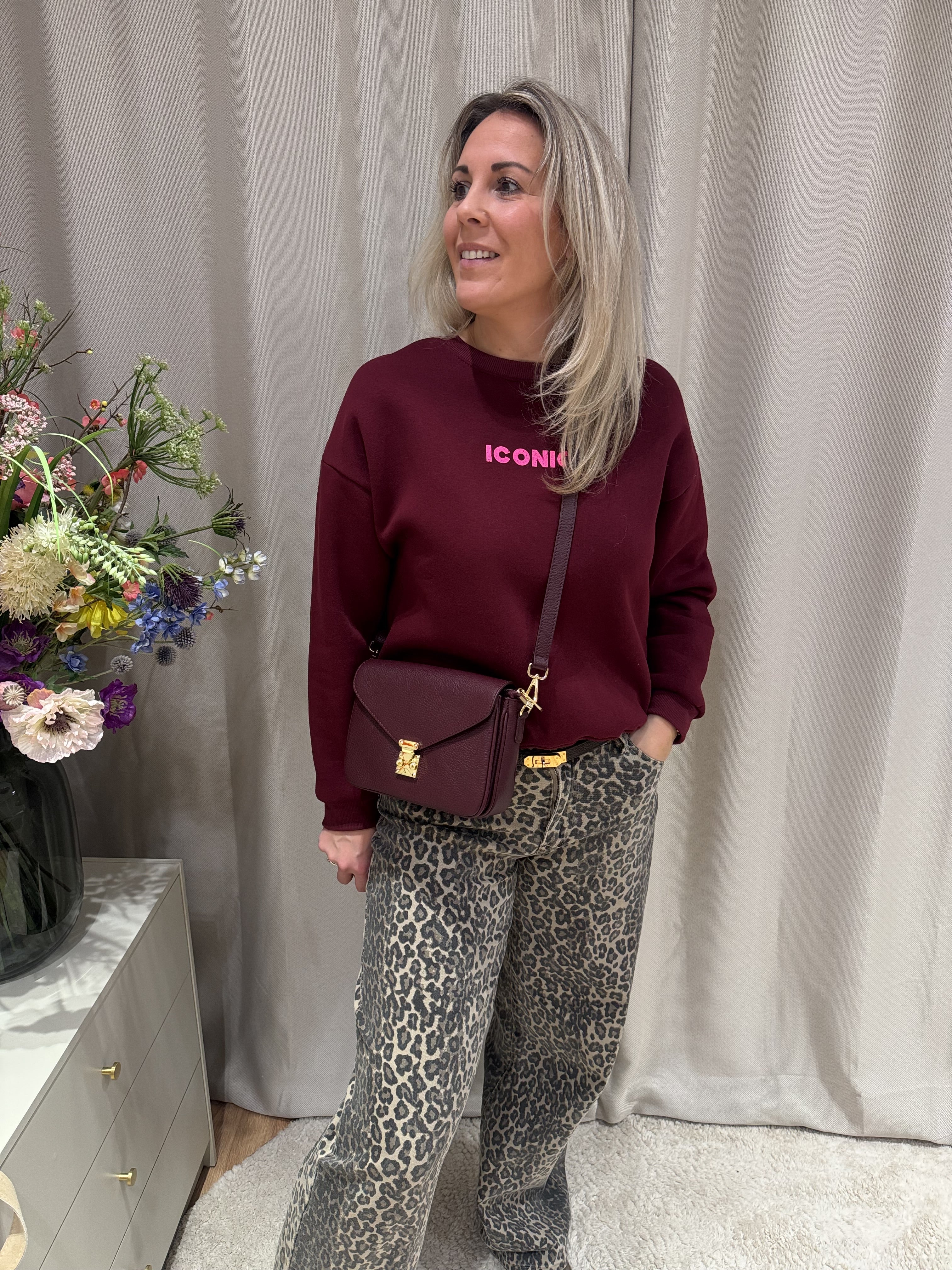 Marlous - Sweater Iconic - burgundy