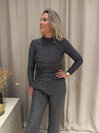 Luus - Glitter col - zwart/zilver