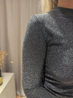 Luus - Glitter col - zwart/zilver