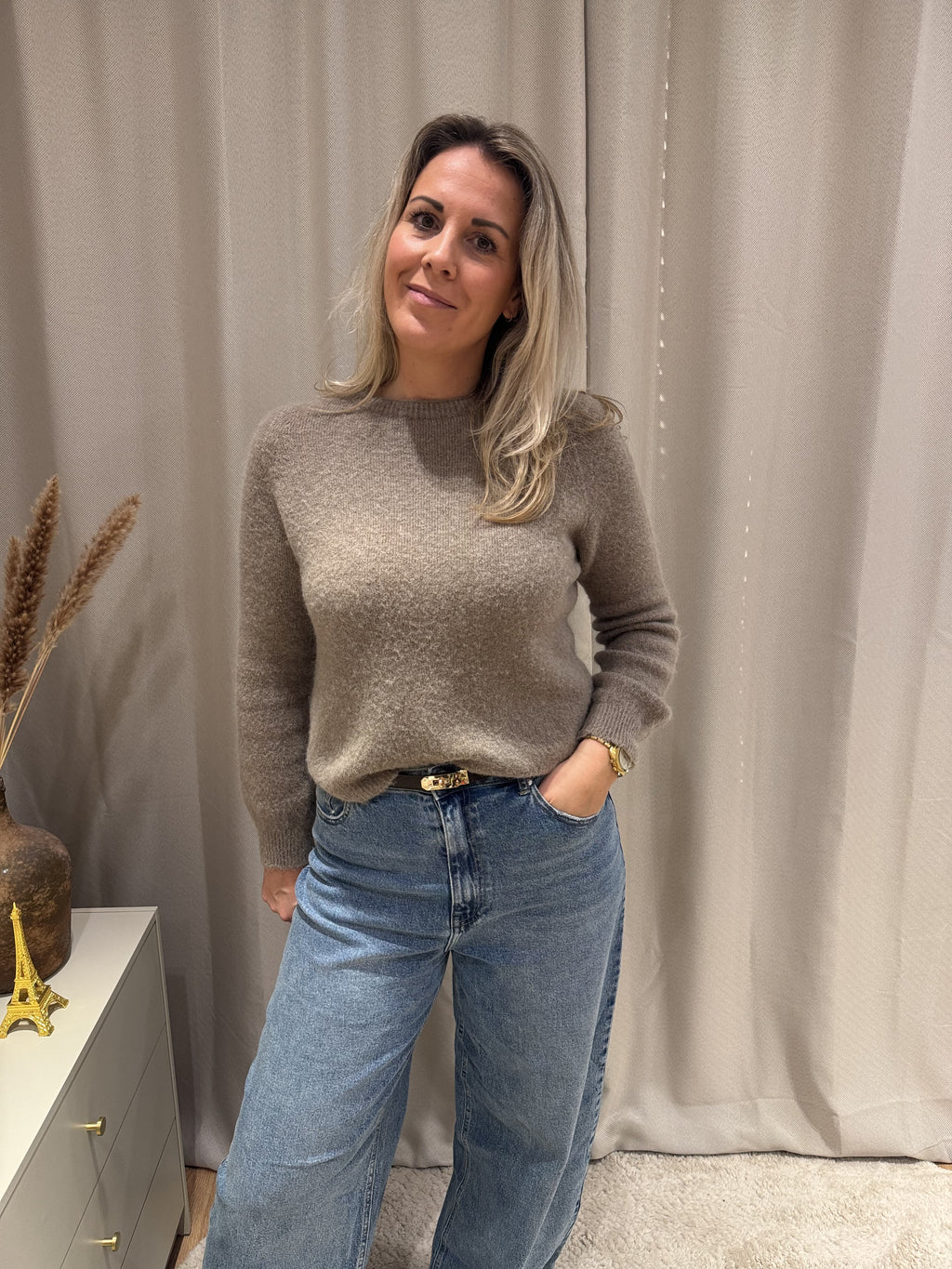 Laura - Alpaca trui - beige