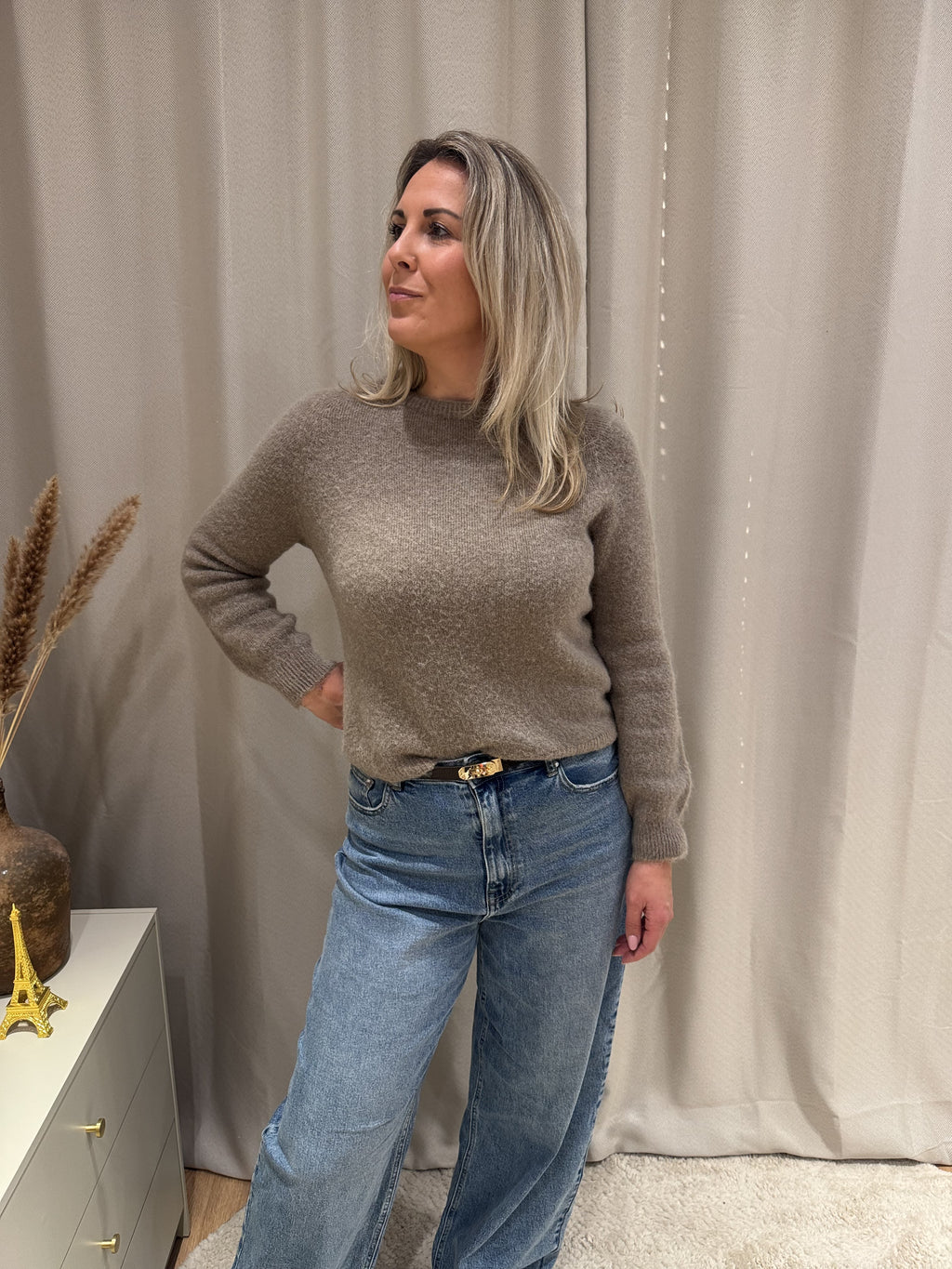 Laura - Alpaca trui - beige