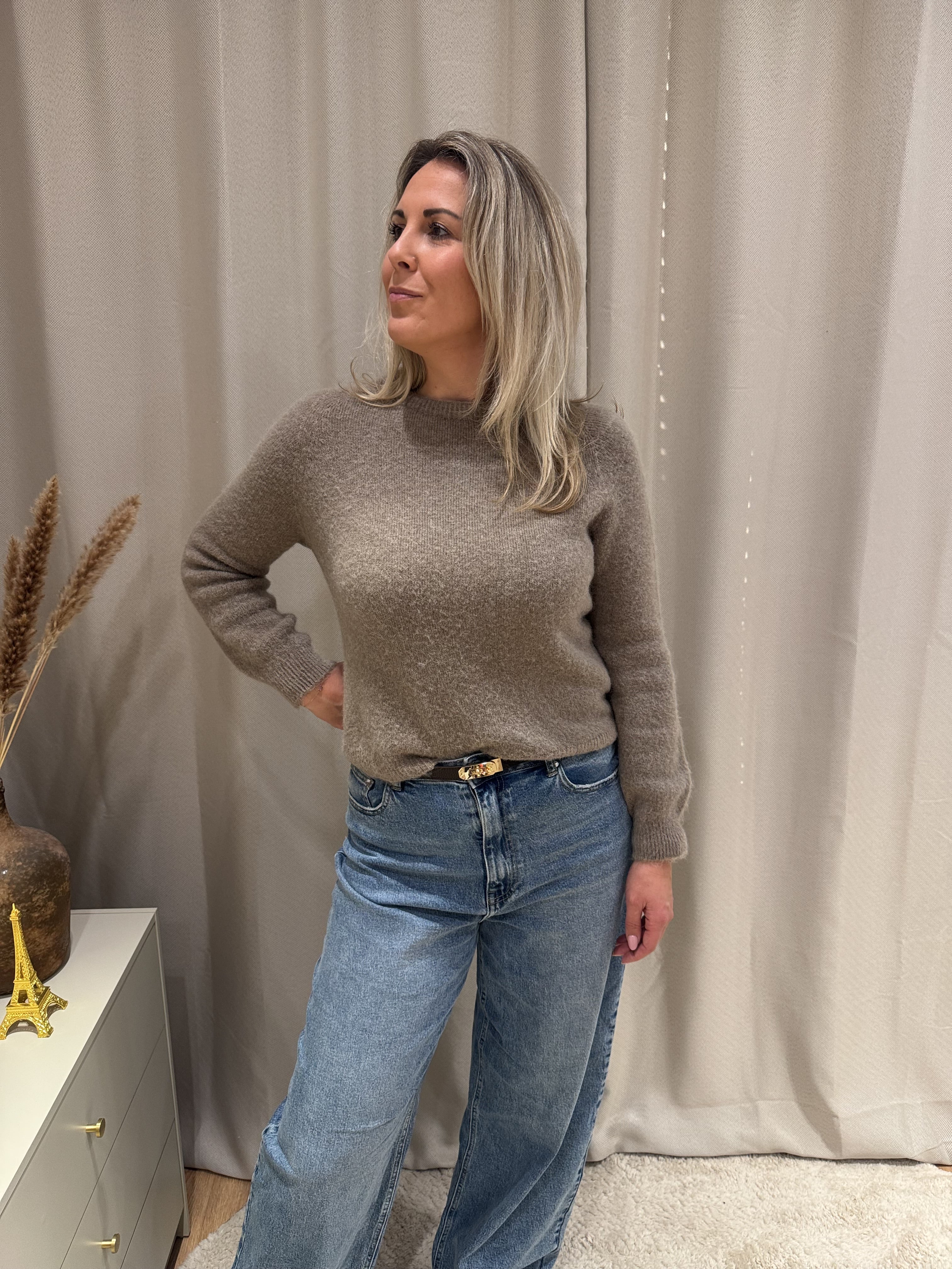 Laura - Alpaca trui - beige