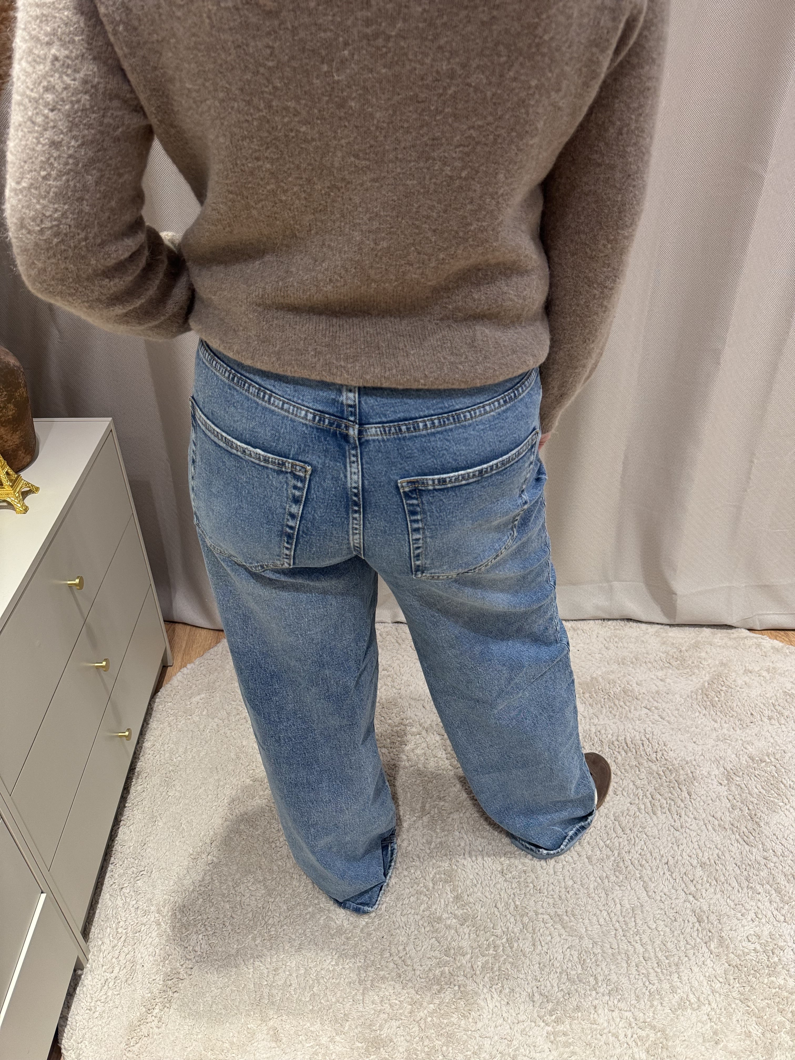 Joni - Baggy jeans Queen Hearts - midblue