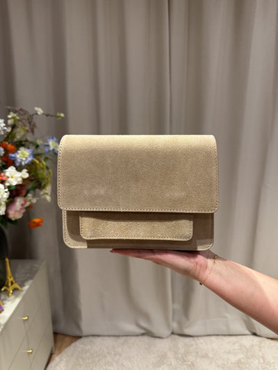 Fenna - Suede tas - beige