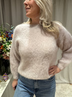 Denice - Mohair trui - beige