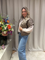 Amélie - Bomber bodywarmer - taupe