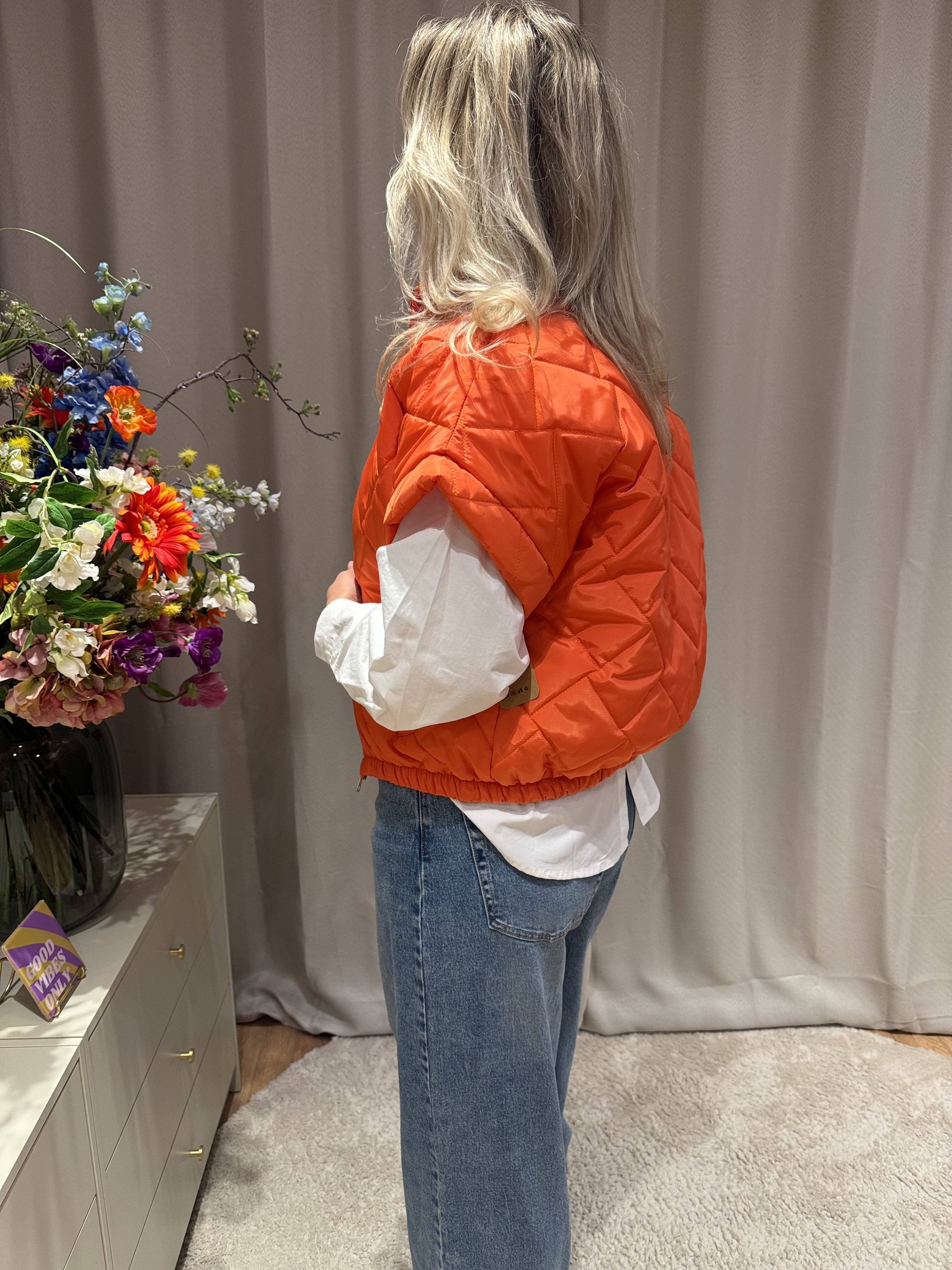 Amélie - Bomber bodywarmer - oranje