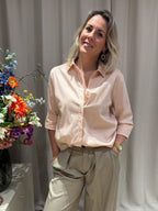 Maëlle - Basis blouse stretch - oudroze