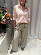 Rose - Pantalon wide leg - taupe