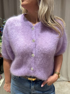 Simonie - Mohair vest - lila