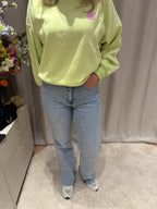 Susan - Jeans Queen Hearts glitter - light blue