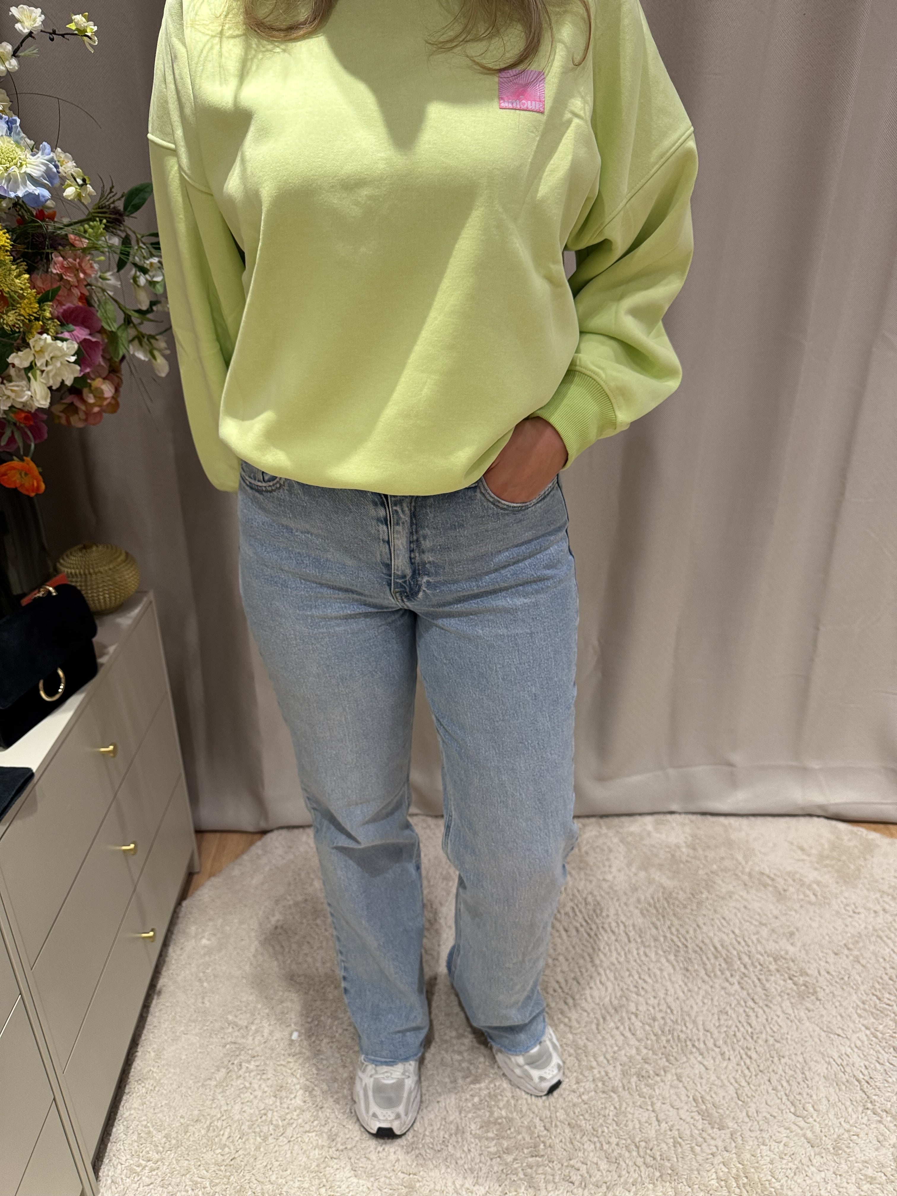 Susan - Jeans Queen Hearts glitter - light blue