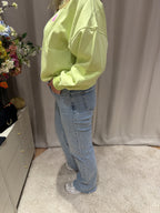 Susan - Jeans Queen Hearts glitter - light blue