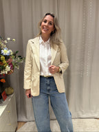 Belle - PU blazer - beige
