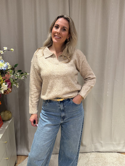 Fleurine - Azzurro knit fijngebreid - beige