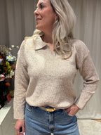 Fleurine - Azzurro knit fijngebreid - beige