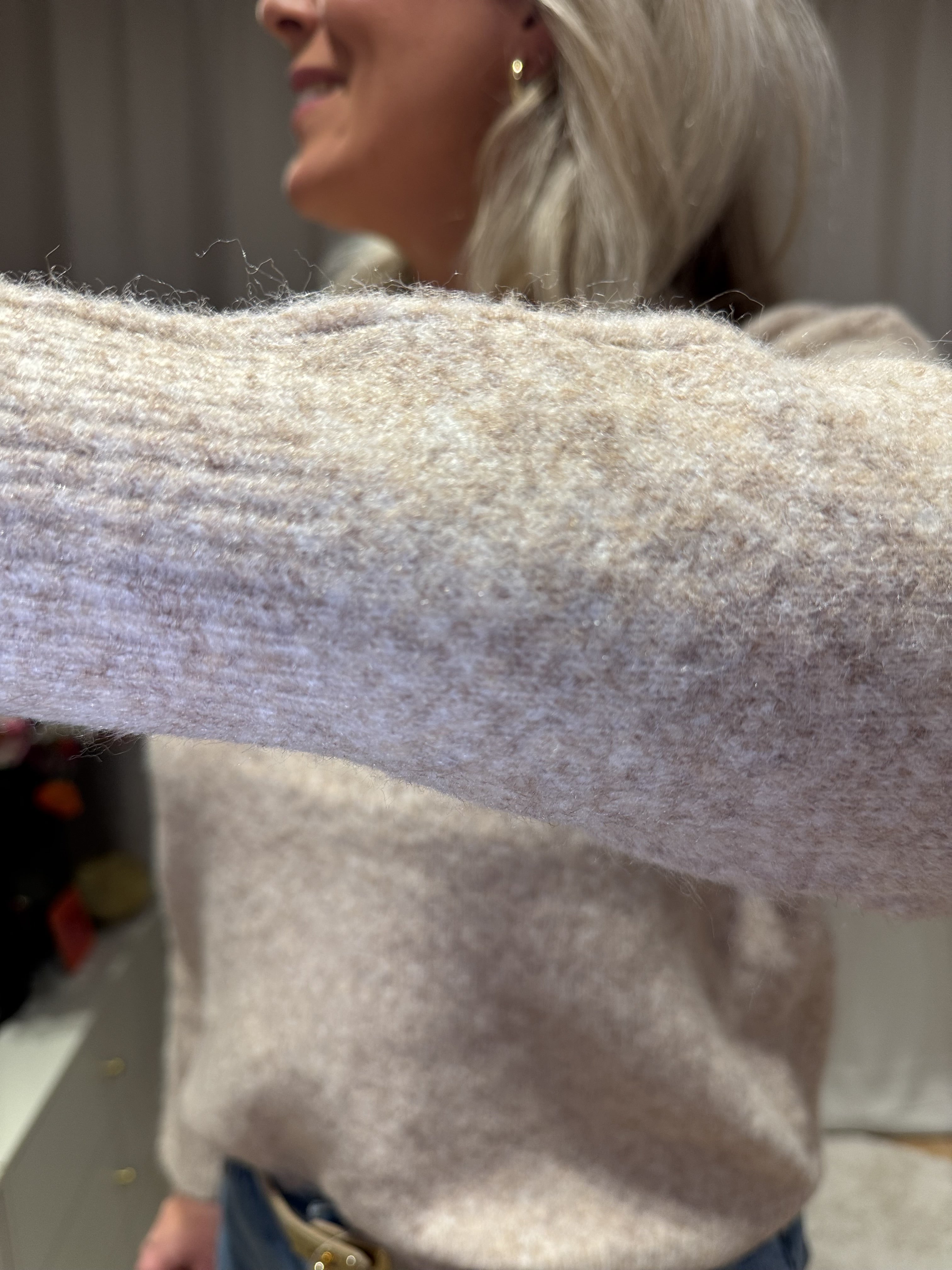 Fleurine - Azzurro knit fijngebreid - beige