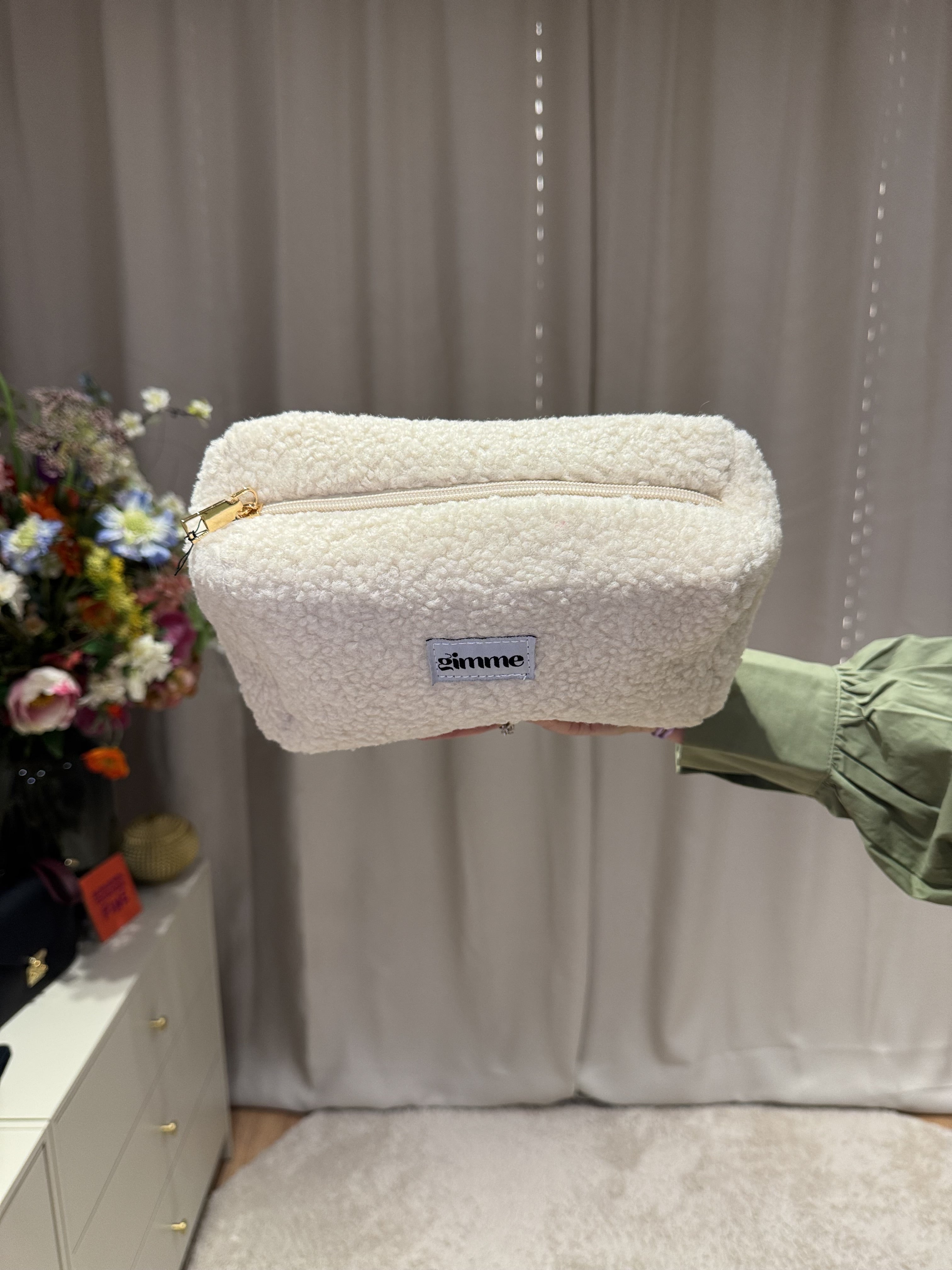 Linda - Toilettas teddy - offwhite