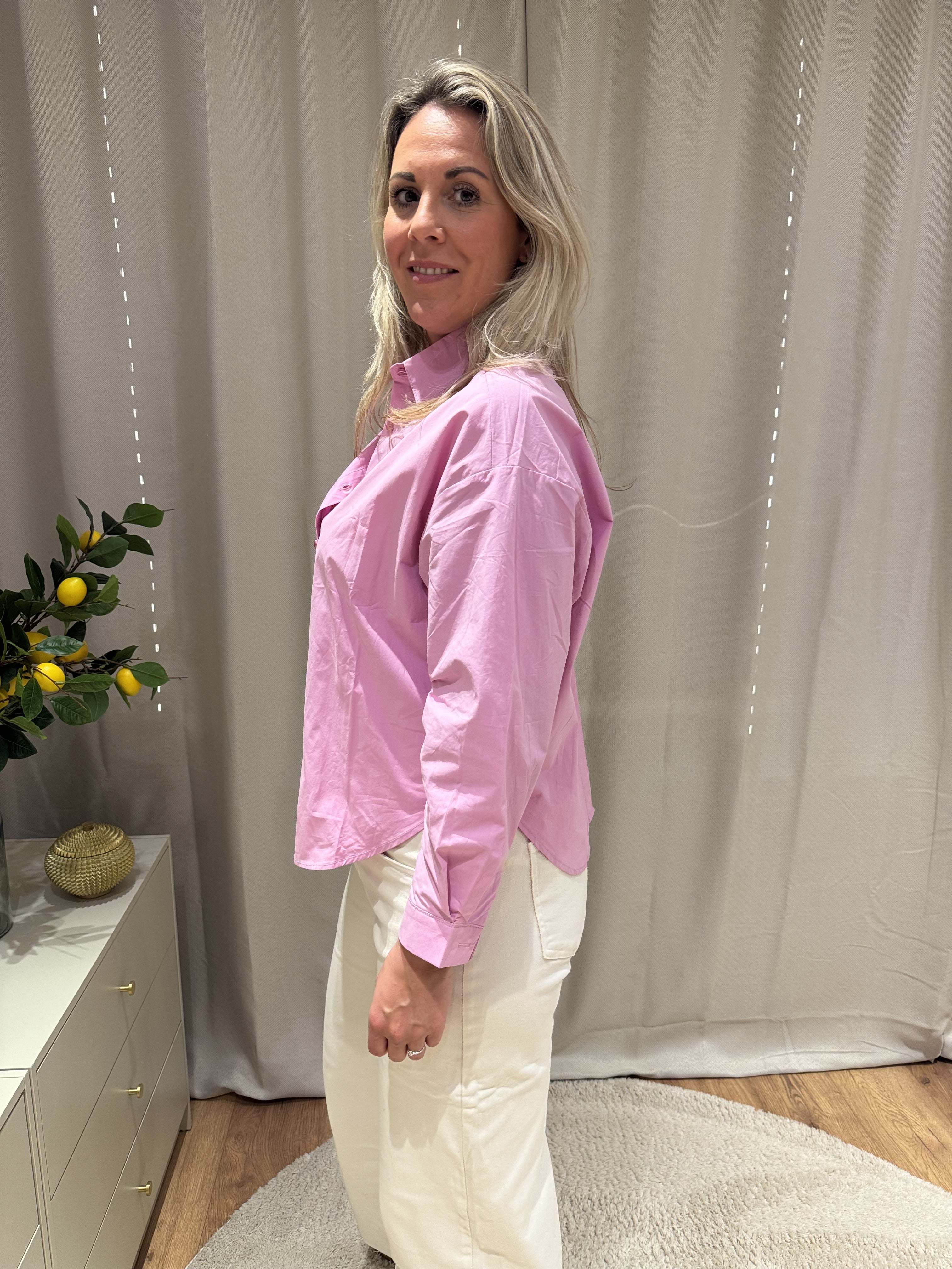 Layla - Azzurro oversized blouse - roze