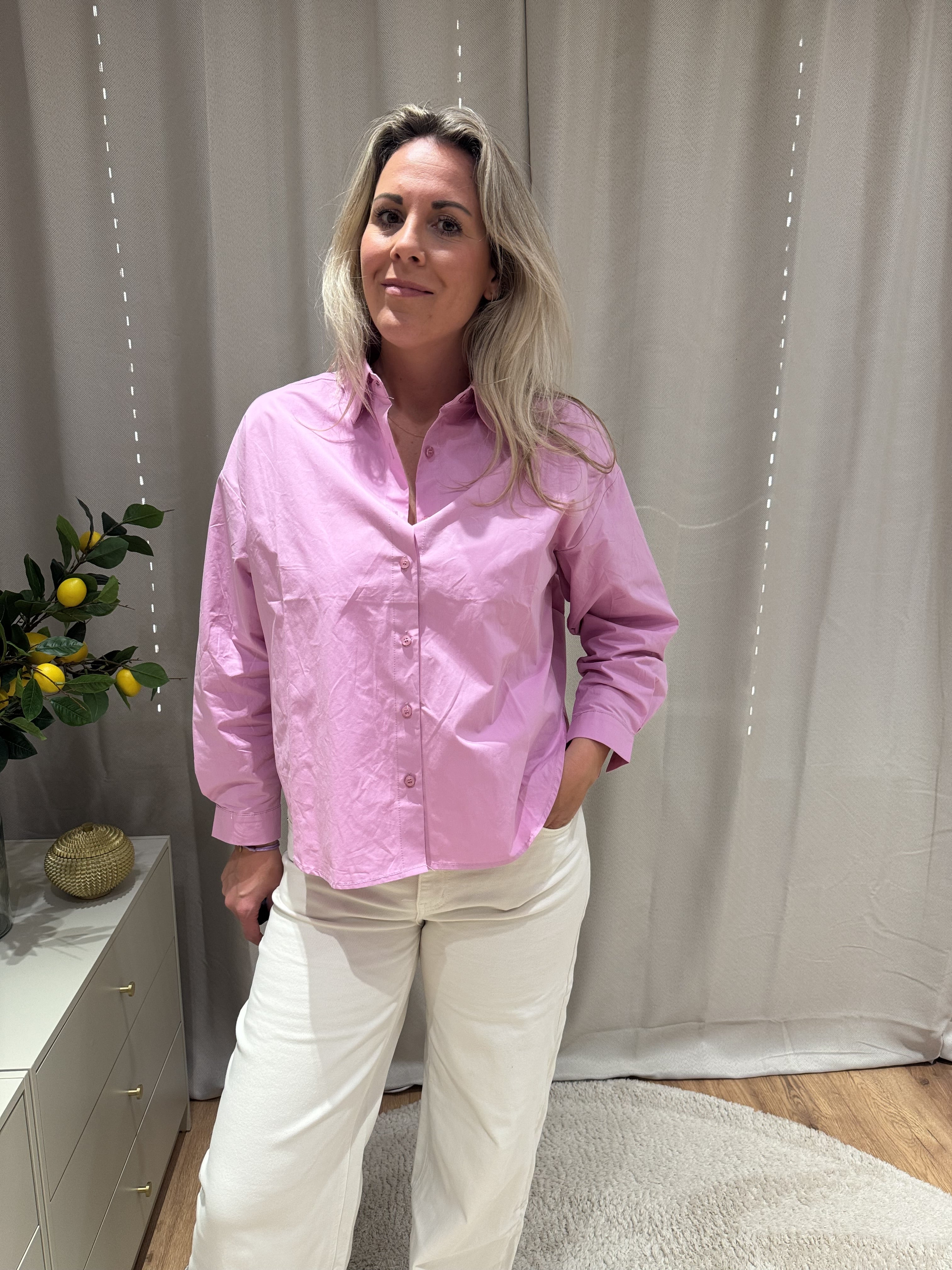 Layla - Oversized blouse - roze
