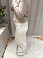 Helene - Jeans wide leg - ecru