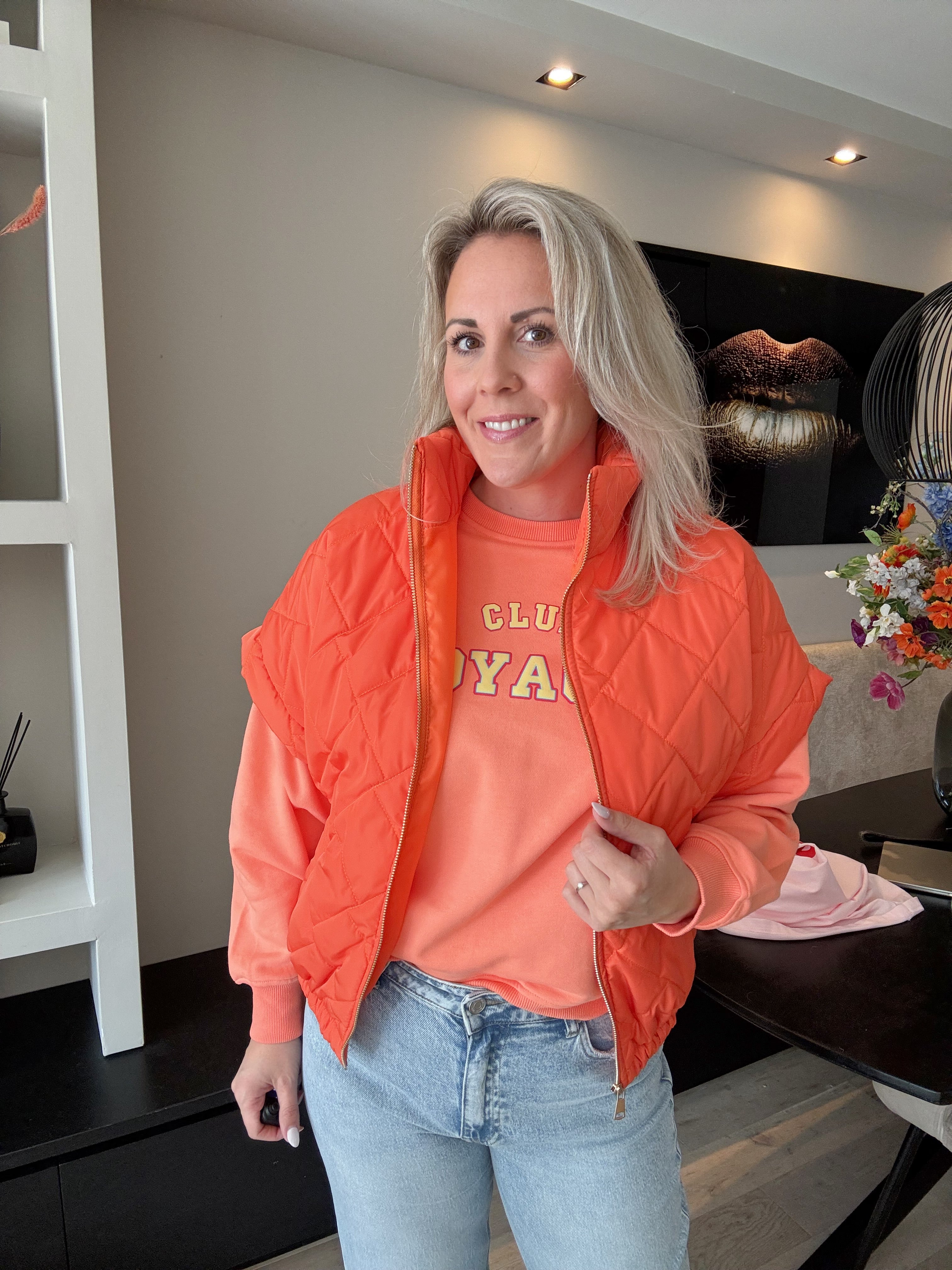 Club Voyages - Azzurro sweater - oranje