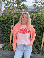 Camille - T-shirt Club Amour - roze