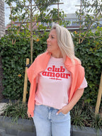 Camille - T-shirt Club Amour - roze
