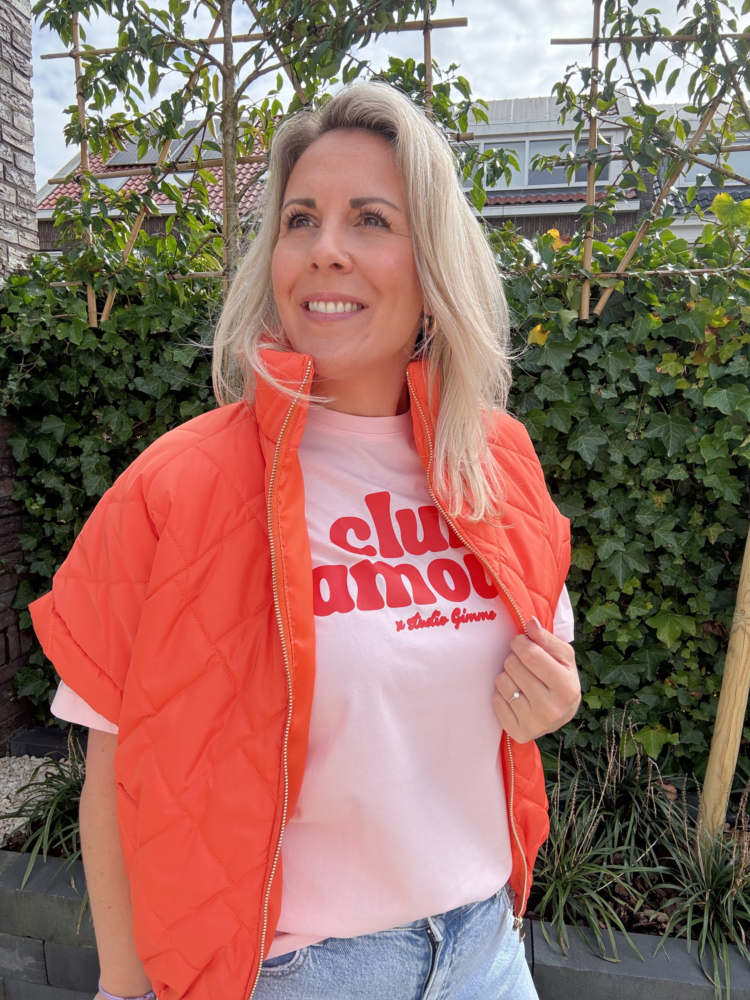 Camille - T-shirt Club Amour - roze