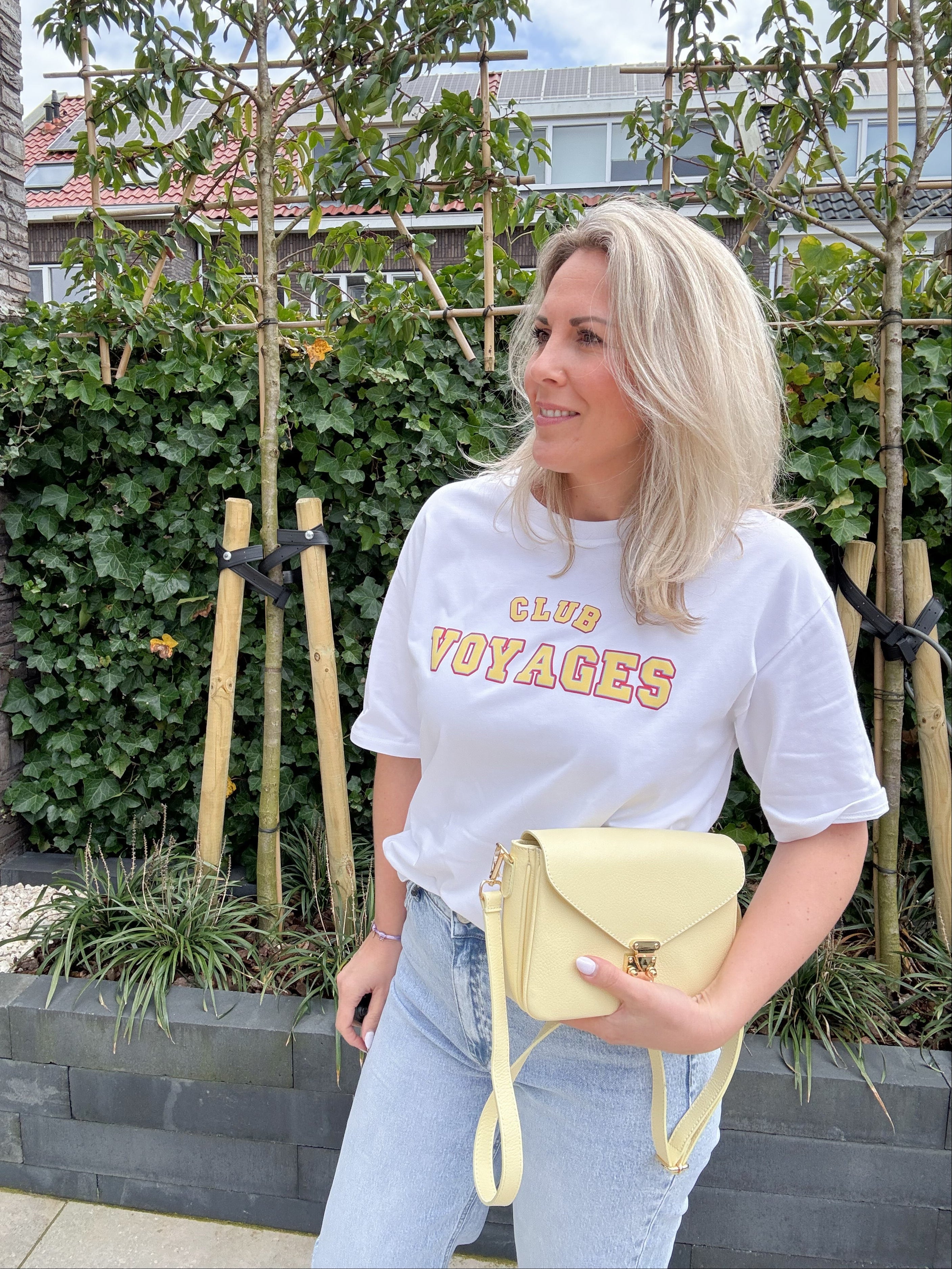 Club Voyages - Azzurro t-shirt - wit