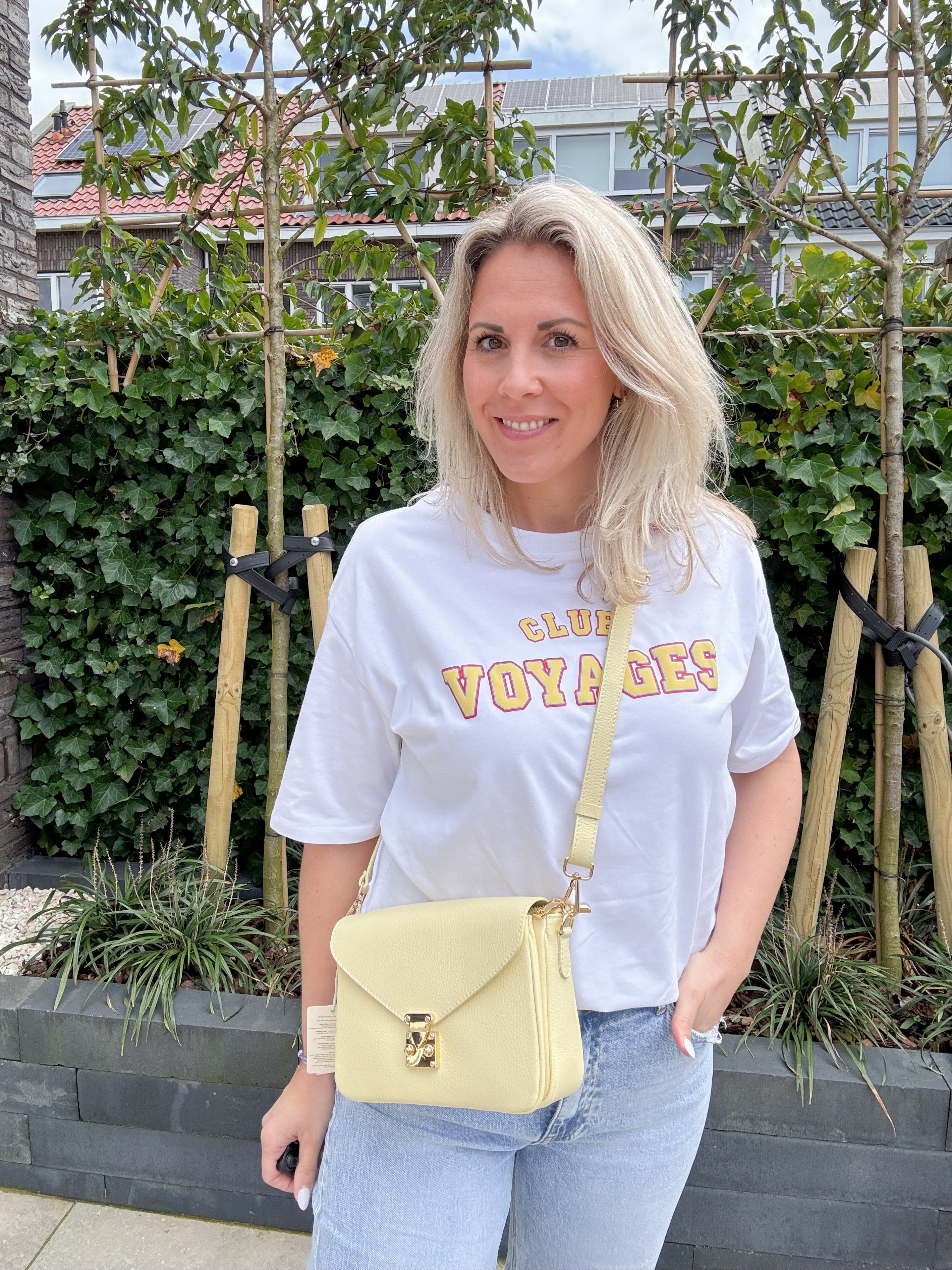 Club Voyages - Azzurro t-shirt - wit